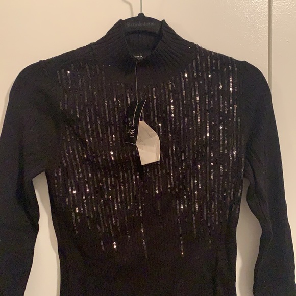 NWT INC. Sequin Turtle Neck - Picture 2 of 2